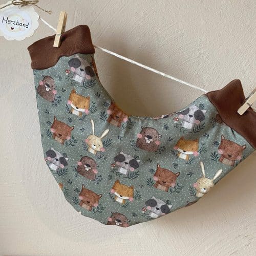 Herzband Handwärmer Waldtiere