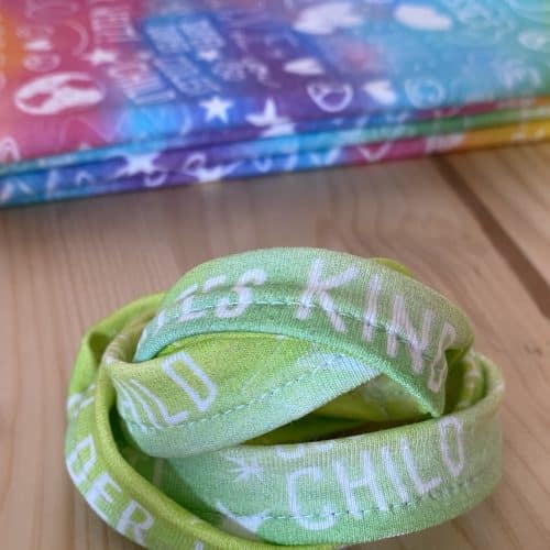 Alternative view of Familienarmband 2er Set Super-Kind Regenbogen